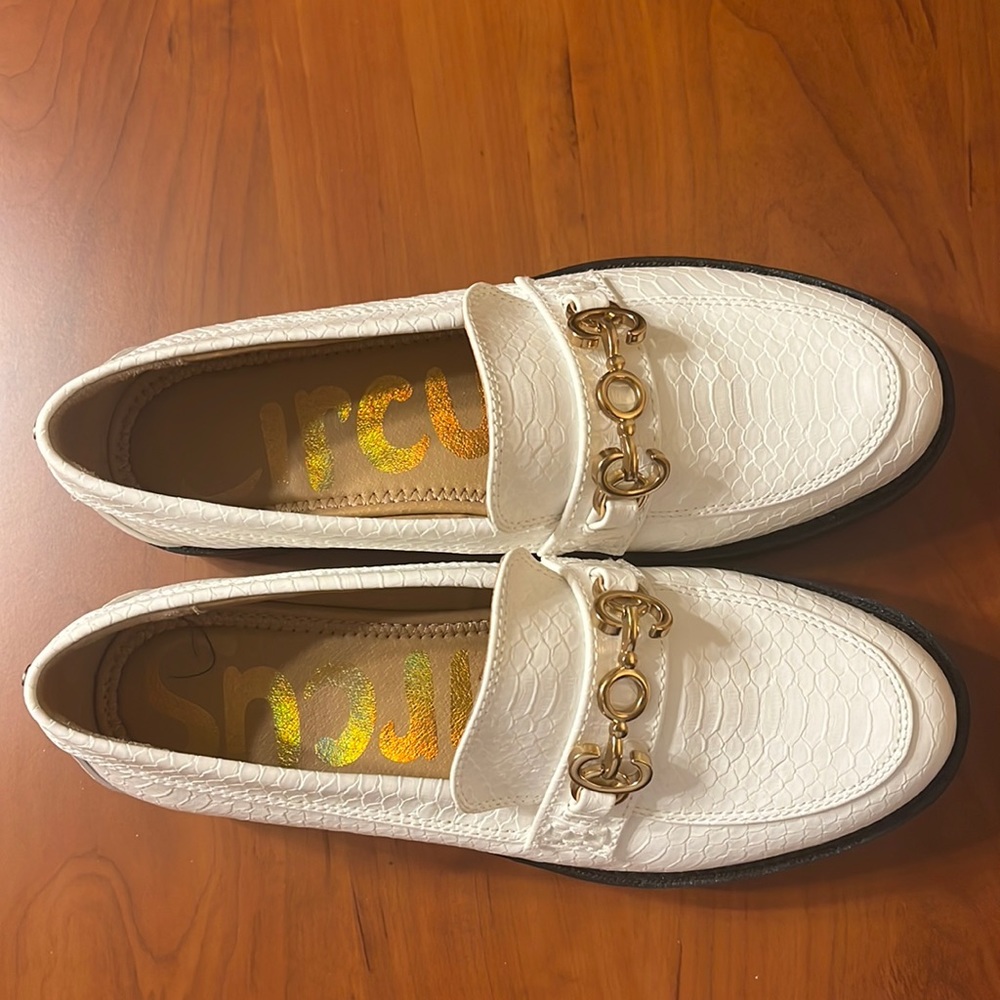 Circus by Sam Edelman white loafers